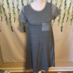 Size XXS Grey LuLaRoe Dress with Pocket C2
